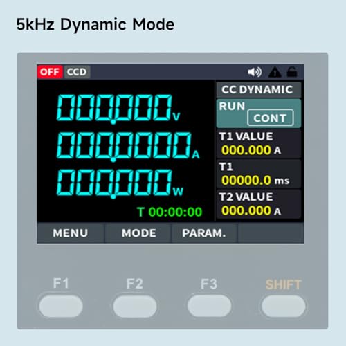 OWON Programmable DC Electronic Load OEL6020, DC 600V 20A Maximum 300W, USB/RS232, CV CC CR CP 4 Operation Modes, 5kHz Dynamic, Lab Bench Power Tester with 2.8” TFT Color LCD Display - size: OWON-OEL6020