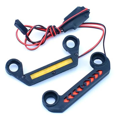 RC Car Spotlight Kits for Traxxas for Mini for Maxx 1/16 5-12V Front Rear Lighting System Bright Lamp RC Car Upgrade Accessories Replacement Parts(Front and Rear Light) - size: Front and rear light