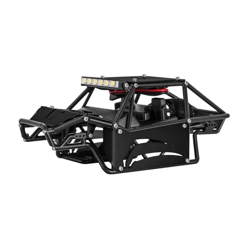 INJORA Black Rock Buggy Bodyshell for SCX24 C10 JLU Bronco Basecamp 4Runner - color: Black