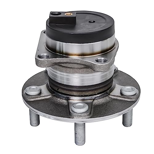 Detroit Axle - FWD Front Steering Knuckles w/Hub + Rear Wheel Hub Bearings | Replacement for 2007-2012 Mazda CX-7 - size: 4UW50455/Kit