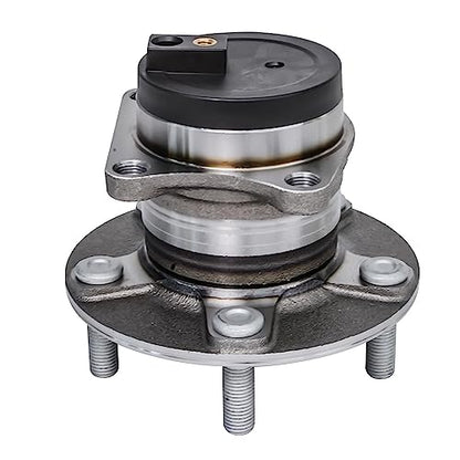 Detroit Axle - FWD Front Steering Knuckles w/Hub + Rear Wheel Hub Bearings | Replacement for 2007-2012 Mazda CX-7 - size: 4UW50455/Kit