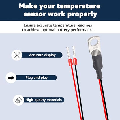 for Cerbo GX Temperature Sensor Compatible with Victron Energy | Fit for Victron Temperature Sensor for Quattro MultiPlus Inverter VE.Can MPPT Venus GX Phoenix Charger Temperature Sensor