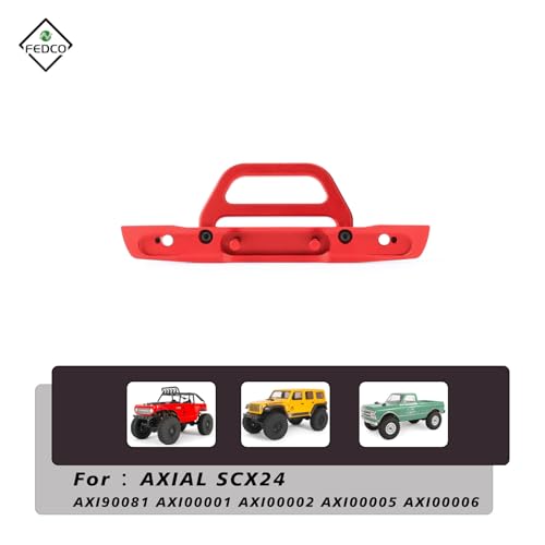 SCX24 Front Bumper Metal Bumper For Axial SCX24 Upgrades C10 Bronco Deadbolt 1/24 RC Crawler