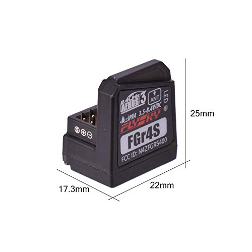 Flysky FGr4s V2 Receiver for Flysky Noble NB4 Rc Transmitter, Noble Pro Transmitter, 4 Channel AFHDS 3 - Pack of 2