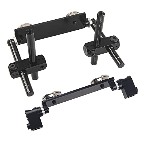 1Set ShareGoo RC Magnetic Body Post Stealth Invisible Body Shell Mount Column Kit Compatible with HSP Sakura D3 XIS Himoto HPI Tamiya TT-01 TT-02 1/10 RC Touring Car Drift Car (Black) - color: Black