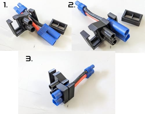 3D Printed EC5 Battery Connector Mount Adapter Kit for Traxxas UDR Offroad Truck