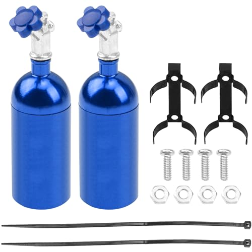Simulation Nitrogen Bottle Decoration Part Accessory & RC Body Clips Pins with Fixing Bracket Aluminum Pull Tabs Mount