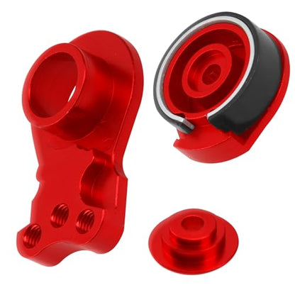 2Pcs Vgoohobby Aluminum RC 25T Servo Saver Adjustable Hi-Torque Servo Saver Compatible with Futaba Tamiya Servos 1/10 Traxxas TRX4 TRX6 SCX10 Capra RC Car (Red) - color: Red