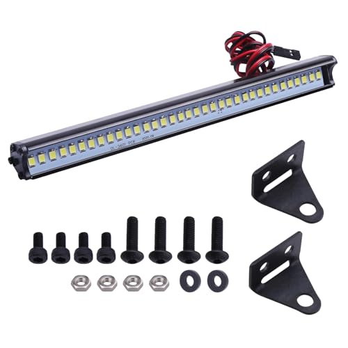 36 LED RC Light bar Roof LED Lamp Kit Headlights for TRX4 SCX10 & SCX10 II Traxxas Slash 2WD 4X4 Redcat Gen7 Gen 8 Crawler Car Truck (Type A)