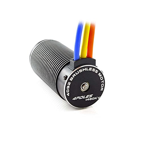 4092 4-Pole Brushless Sensorless Motor, 1/8 Truggy/Monster Truck - 1730KV