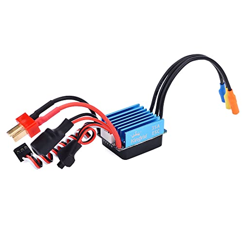 KingVal Replacement 2838 3600KV Brushless Sensorless Motor Shaft 3.175mm with 35A Brushless ESC Combo Compatible with 1/14 1/16 RC Car