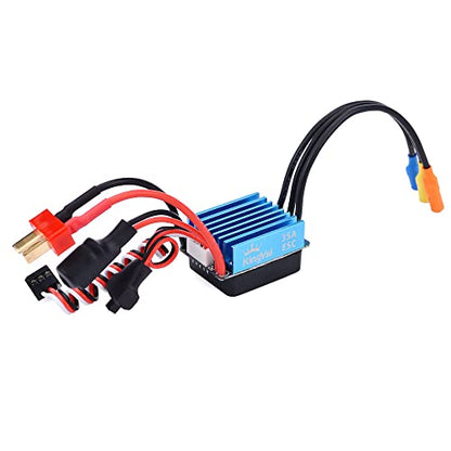 KingVal Replacement 2838 3600KV Brushless Sensorless Motor Shaft 3.175mm with 35A Brushless ESC Combo Compatible with 1/14 1/16 RC Car