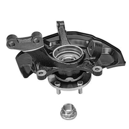 Detroit Axle - 4pc AWD Front Steering Knuckles Rear Wheel Bearing Hubs | for 2004 2005 2006 2007 2008 2009 2010 Toyota Sienna, 2 Steering Knuckles 2 Non-ABS Wheel Bearing Hubs Replacement - size: 4UW48672/Kit