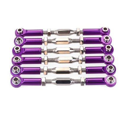 Compatible with Redcat for Traxxas for HSP for ZD for Racing for HPI 1/10 RC Car Truck 6Pcs 71-86mm Turnbuckle Rod Steering Linkage Linkage