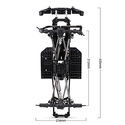 313mm Wheelbase Chassis Frame for 1/10 AXIAL SCX10 II 90046 90047 RC Crawler Climbing Car DIY - size: no Tires