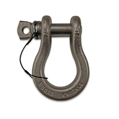 B'oh Spin Pin 3/4” Recovery Shackle | 10,000 lbs Capacity - High-Strength Carbon Steel with 7/8" Pin Recovery Gear Towing Accessories - Pin Style : Screw, Raw Dog - color: Raw Dog