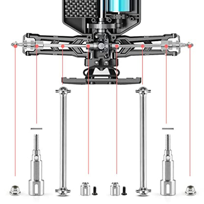 HAIBOXING RC Trucks 1/18 Scale Upgraded Spare Part for 2020 New Version 18859 18858 Metal Rear Drive shafts with diff Cups M1883 & M1885& M1817