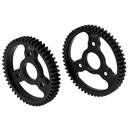 DKKY 6PCS 32P M0.8 Metal Hardened Steel Gear 53T 50T Spur Gear with 13T 15T 17T 19T Pinion Gear Set for TRX4 1/10 Slash 4x4/VXL/Stampede 4x4/VXL/Rustler 4X4/VXL/Summit/T-Maxx Replace #3956