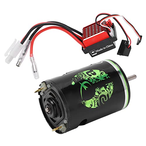 RC Brushed Motor,High Torque Low Noise Dual Mode 540 Motor 360A ESC for 1/10 Scale Off-Road Trucks SUVs Crawlers - size: 35T