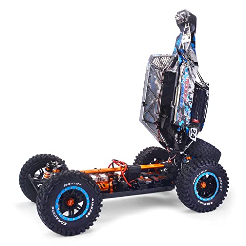 1/7 Scale 4WD Brushless Desert Buggy, 2000KV Motor 150A ESC 25KG Metal Servo, CNC Adjustable Aluminum Shocks, 2.4GHz RTR Hobby Off Road RC Car for Adults 14+（Without Battery） - color: White