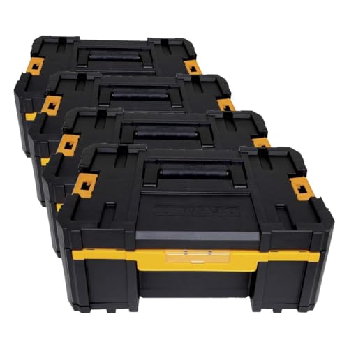DEWALT Tool Organizer, TSTAK III, Single Deep Drawer, Heavy Duty Latches, Removable Compartments for Small Tools and Accessories (DWST17803) (Pack of 4) - size: One Size (Single Pack) (Pack of 4)