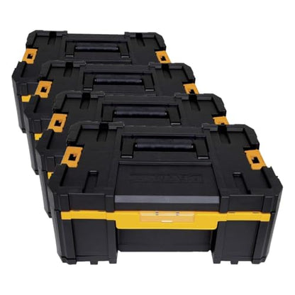 DEWALT Tool Organizer, TSTAK III, Single Deep Drawer, Heavy Duty Latches, Removable Compartments for Small Tools and Accessories (DWST17803) (Pack of 4) - size: One Size (Single Pack) (Pack of 4)