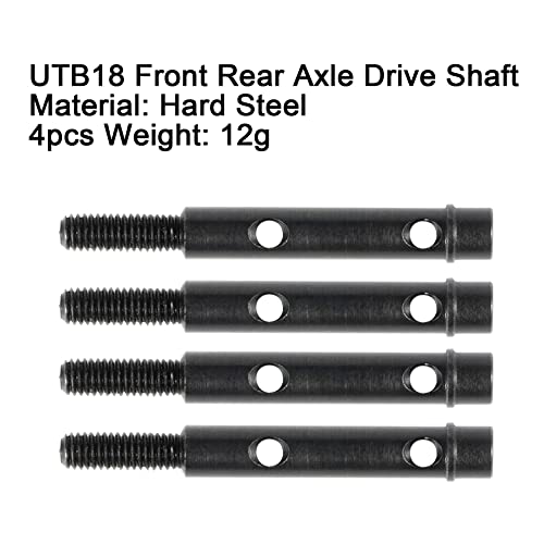 UTB18 RC Front & Rear Drive Shaft CVD Axle for Axial RC Crawler 1/18 UTB18 Capra Unlimited Trail Buggy RTR Upgrade Part (4pcs Drive Axles) - color: 4pcs Drive Axles