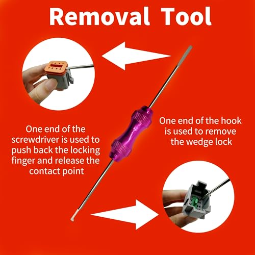 for Deutsch Connectors Kit 750PCS - 2/3/4/6/8/12 Pin DT Connectors with Removal Tool,with Size14-20AWG Stamped Contacts IP68 Waterproof for Automotive Application