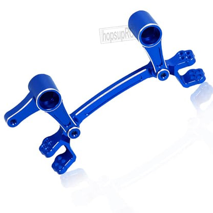 Aluminum Steering Bellcranks Servo Saver Upgrades Part for 1/8 Mojave 4X4 4S BLX RC Car,Drag Link Set w/Bearings Hops Up,Replaces ARA340200 Blue - color: Blue(steering)