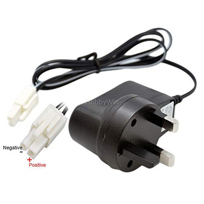 9.6V 250mA UK Charger EL-2P Male Plug P-to-S for NiMH NiCD Battery Pack RC Car Buggy Truck Racing Boat