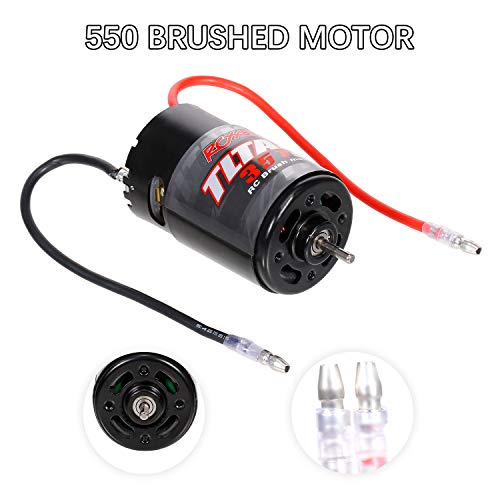 GoolRC RC Motor, 550 35T Brushed Motor for 1/10 Traxxas Slash 2WD/Traxxas Slash 4WD Redcat ARRMA AXIAL HSP HPI Wltoys Kyosho HELION - size: 35T