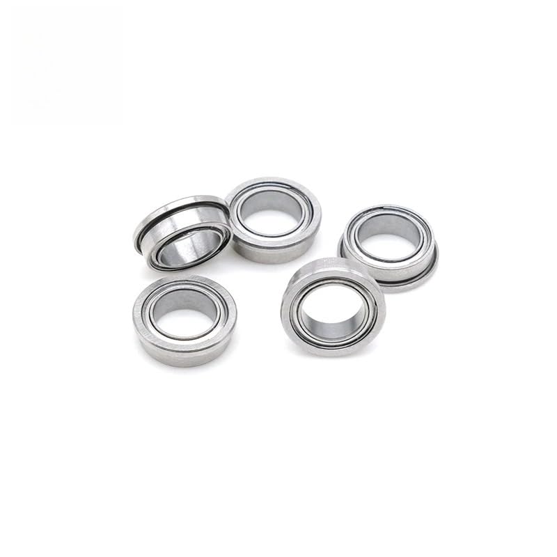 10pcs FR168ZZ Miniature Flanged Ball Bearing 6.35x9.525x3.175mm ABEC-7 Chrome Steel 1/4x3/8x1/8 Inch Double Metal Shielded - size: FR168ZZ 6.35x9.525x3.175