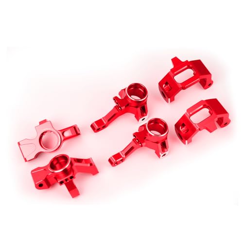 Aluminum C-Hubs & Front Rear Knuckle Arm Upgrades for 1/10 4-Tec 3.0 C8 93054–4 (Red) - color: Red