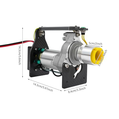 TOC Metal Roto Terminator Starter, 15-80CC Gasoline Engine Starter, Strong Master Starters, Aluminum Starters Cone with Rubber Cap, 36mm 6:1 12-18V 30A Gear Gas RC Airplane Part Helicopter Nitro