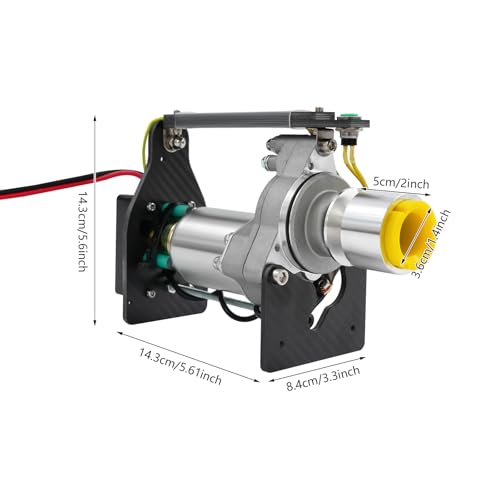 TOC Metal Roto Terminator Starter, 15-80CC Gasoline Engine Starter, Strong Master Starters, Aluminum Starters Cone with Rubber Cap, 36mm 6:1 12-18V 30A Gear Gas RC Airplane Part Helicopter Nitro