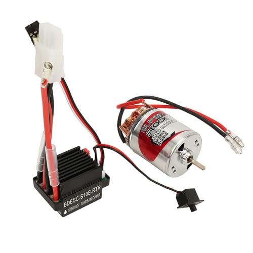 540 Brushed Motor 320A Brushed ESC RC Motor ESC Combo RC Kit Smooth Start 7.4V with Plug for Car (17T) - size: 17T