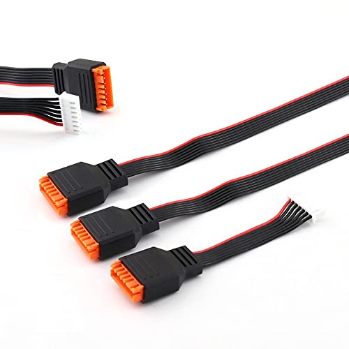 SoloGood 3PCS JST-XH Balance Cable 2S-6S 3S 4S Lipo Battery Balance Charger Expansion Leads Adapter Conversion Line for RC Vehicles Battery Charging