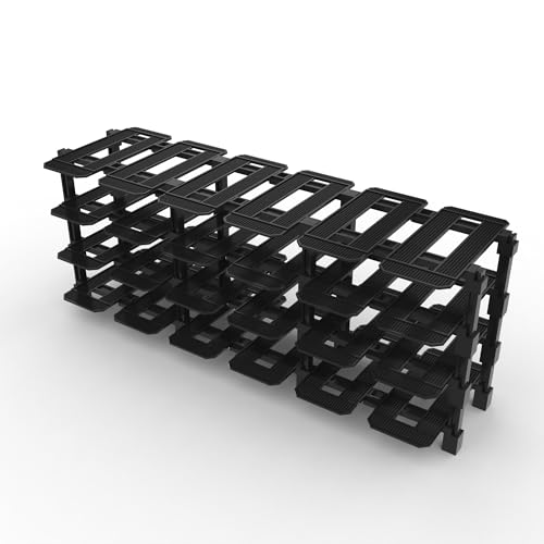 Modular Rack for LEGO Speed Champions (4 high x 6 wide (24 Car)) | Racing Garage Inspired Design - The display system that grows with your collection - size: 4 high x 6 wide (24 Car)
