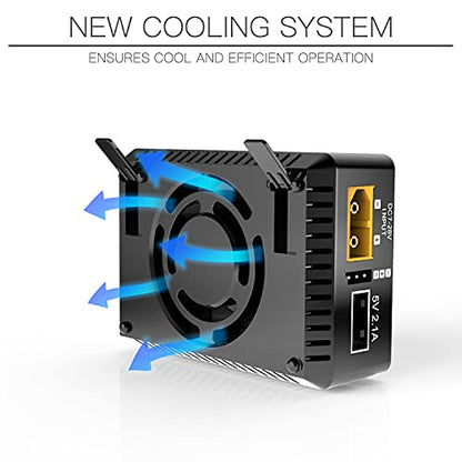 Lipo Battery Charger 150W/10A for 1-6S LiPo/LiHv/Lion/Life | Smart Hobby Charger 1-16S NiMH,1-12S Pb Batteries RC Discharge Balance Charger with Tamiya/JST/EC3 Connectors Cable