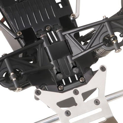 RC Chassis Armor for Tamiya 1/10 Hornet EVO Metal Front Chassis Skid Plate Upgrade Parts (Black) - color: Black
