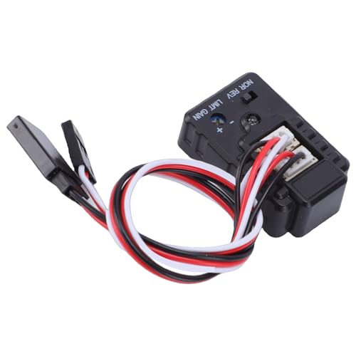 2 Axle RC Car Gyroscope Dual Axis RC Gyro Module Compact ABS Gyroscope with Sensitivity Adjustment for Drift Racing Cars Boats