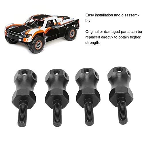 Hex Wheel Hub Adapter, Steel Reinforced Strength 15mm Widen RC Car Wheel Extension 4Pcs Set for RC Hobbyists Off-Road Racing Baja Style Enthusiasts