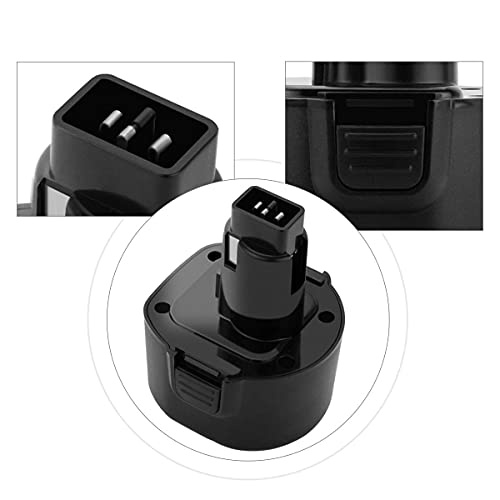 Joiry 2-Pack 9.6V 3000mAh Replacement Ni-MH Battery with Higher Safety & Longer Runtime - Compatible with Dewalt DE9061 DE9062 DW9061 DW9062 DE9036 DW911 DW921 DW9614 DW050 DW926K-2