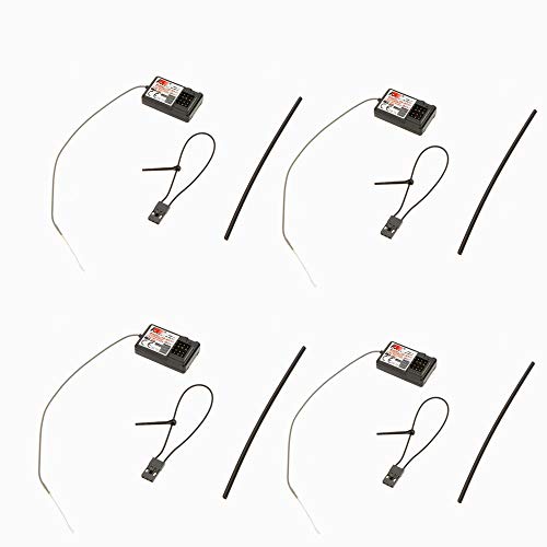 Flysky 4 Pcs FS-GR3E Receiver 3CH 2.4Ghz Receiver for FS-GT2 FS-GT2B FS-GT3B FS-GT3C FZ-IT4S RC Car Boat Transmitter