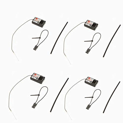 Flysky 4 Pcs FS-GR3E Receiver 3CH 2.4Ghz Receiver for FS-GT2 FS-GT2B FS-GT3B FS-GT3C FZ-IT4S RC Car Boat Transmitter