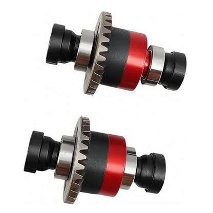 2PCS 30T 0.8Mod Differential Set for ARRMA Granite Typhon Mojave GROM (Red) | Metal,Front,Rear,1/18,1/14,ARA311177 ARA311177V2,Pre-Assembled,High Strength,Wear Resistant,Precision Fit - color: Red