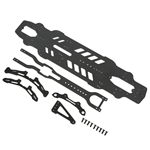 Semme RC Car Chassis Kit Accurate Composite Material Aluminum Upgrade for 3RACING S64 RC /10 Car Enhanced Drift Performance (#1)