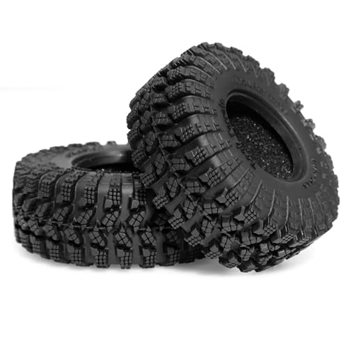 REDSPIDER•1.3 Crawler Mud Tires OD 2.75'' (4PCS) for 1/18 1/24 TRX4M SCX24 AX24 FCX18 FCX24 RC Crawler Car (Tires) - color: Tires