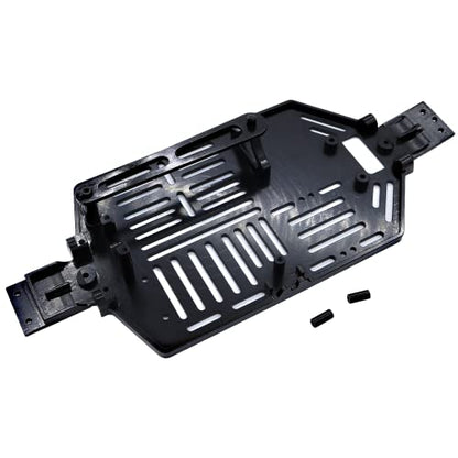 CNC Metal Chassis Body Frame Board for SG1603 SG1604 UD1601 UD1602 1/16 RC Car Spare Parts Accessories (Black)