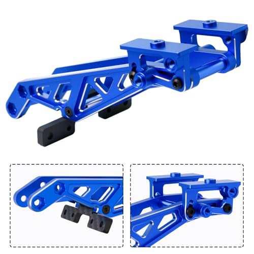 Aluminum RC Rear Wing Mount Upgrades for 1/8 Arrma Kraton V6 6S BLX EXB,Notorious 6S BLX,Replace#ARA320758 (Blue) - color: Blue